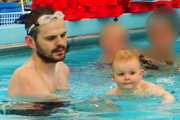 dad baby swim