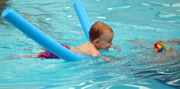 baby swim with woggle
